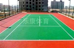 贵州省黎平县岩洞体育公园硅PU网球场